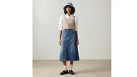 High Rise A-Line Skirt