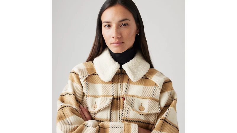 Shrunken '90s Flannel Jacket