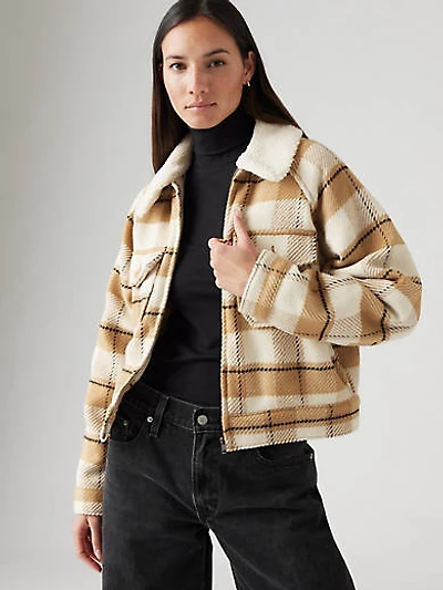 Shrunken '90s Flannel Jacket