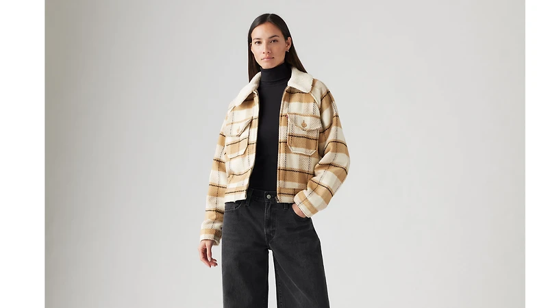 Shrunken '90s Flannel Jacket