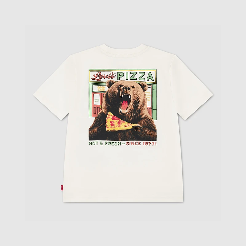 Pizza Loving Bear Tee (Boys 4-7)