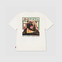 Pizza Loving Bear Tee (Boys 4-7)