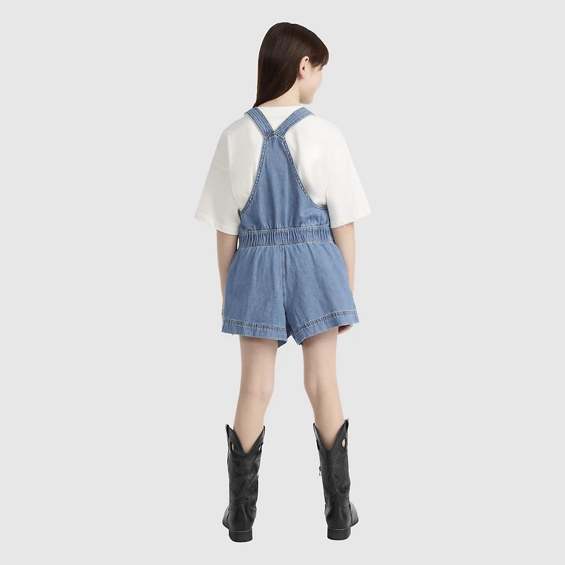 Shortalls With Tie At Waist