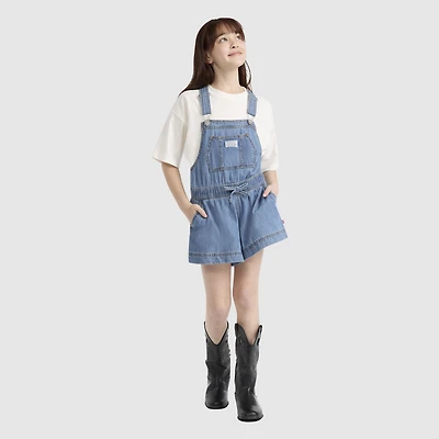 Shortalls With Tie At Waist