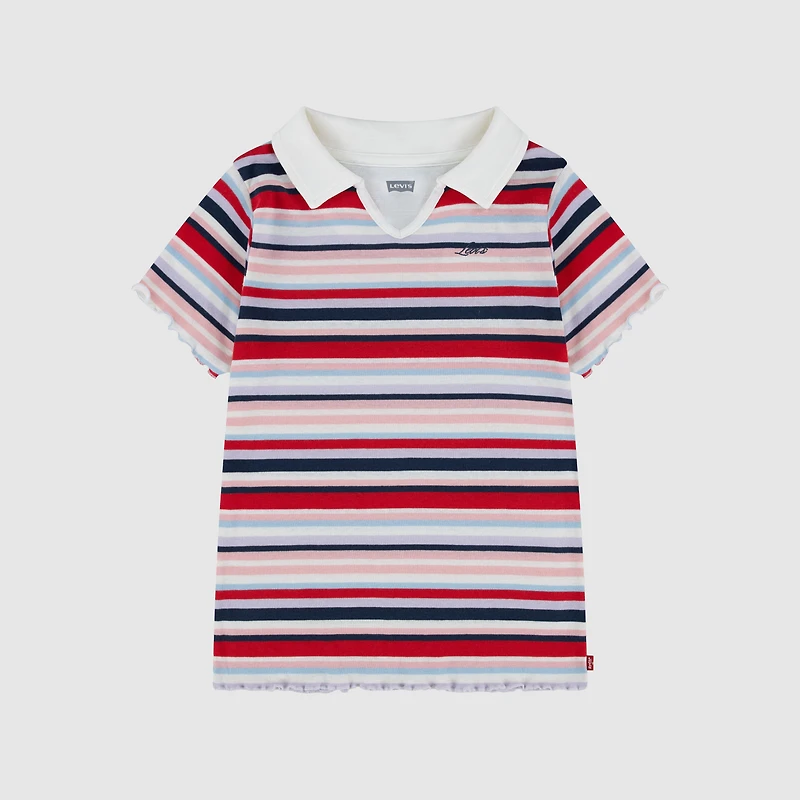 Polo Knit Top Big Girls 7-16