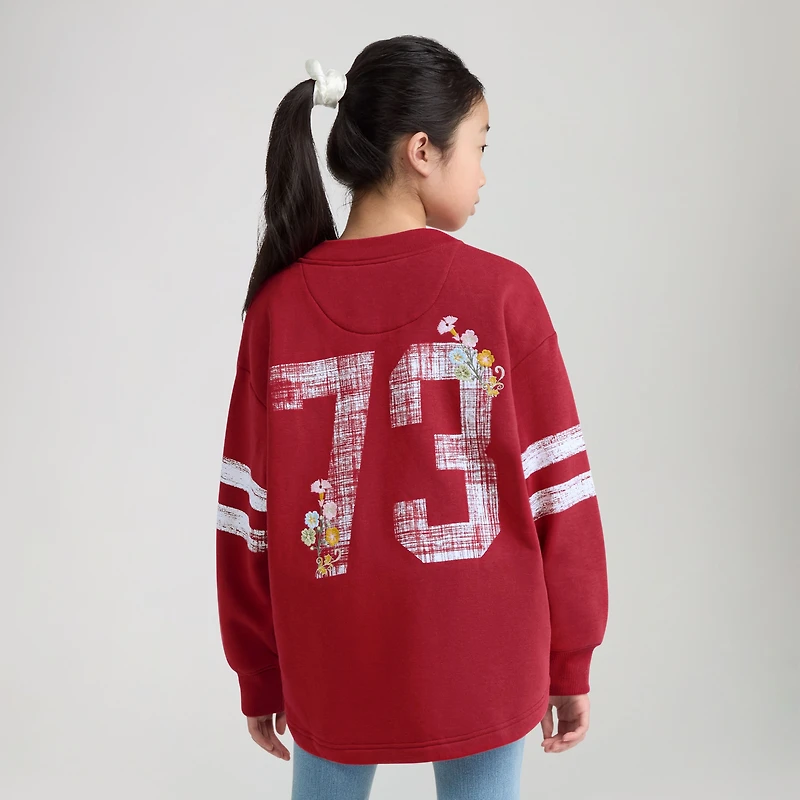 Varsity Fleece Cardigan Big Girls 7-16