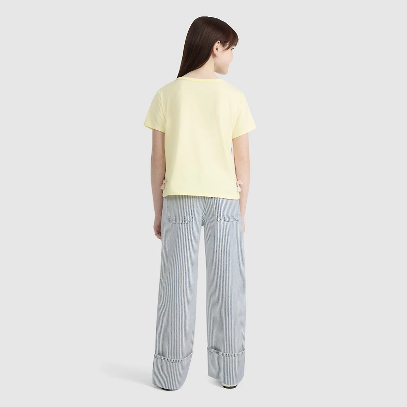 Railroad Stripe Wide Leg Pants