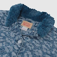 Oversized Fur Collared Trucker Big Girls 7-16