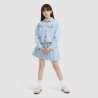 Bubble Denim Trucker Jacket Big Girls 7-16