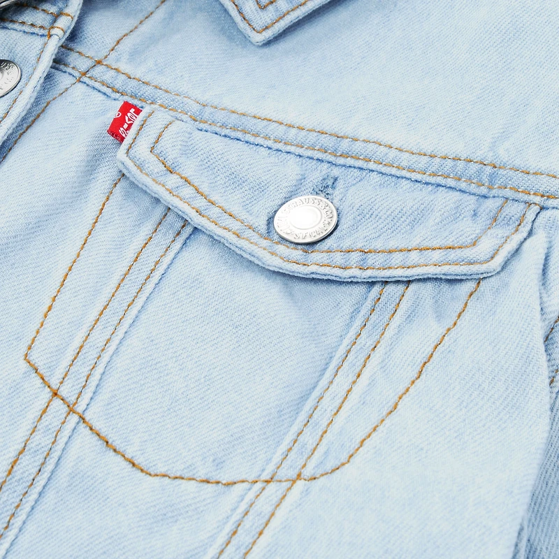 Bubble Denim Trucker Jacket Little Girls 4-6