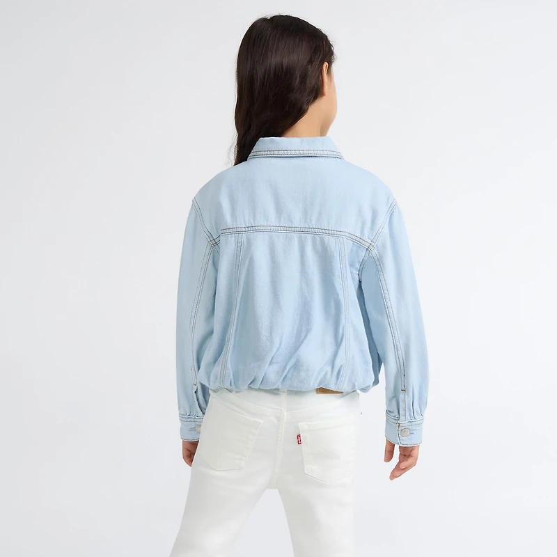 Bubble Denim Trucker Jacket Little Girls 4-6