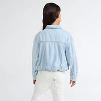 Bubble Denim Trucker Jacket Little Girls 4-6