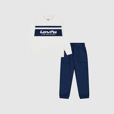 Longsleeve & Fleece Pants Set Little Boys 4-7