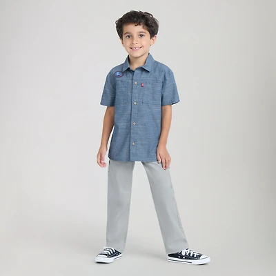 Chambray Top And Pants Set Little Boys 4-7