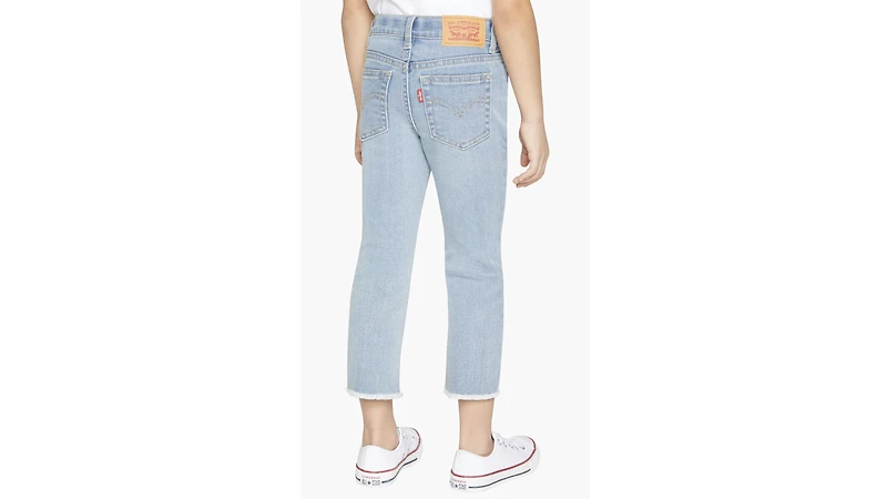High Rise Ankle Straight Little Girls Jeans 4-6