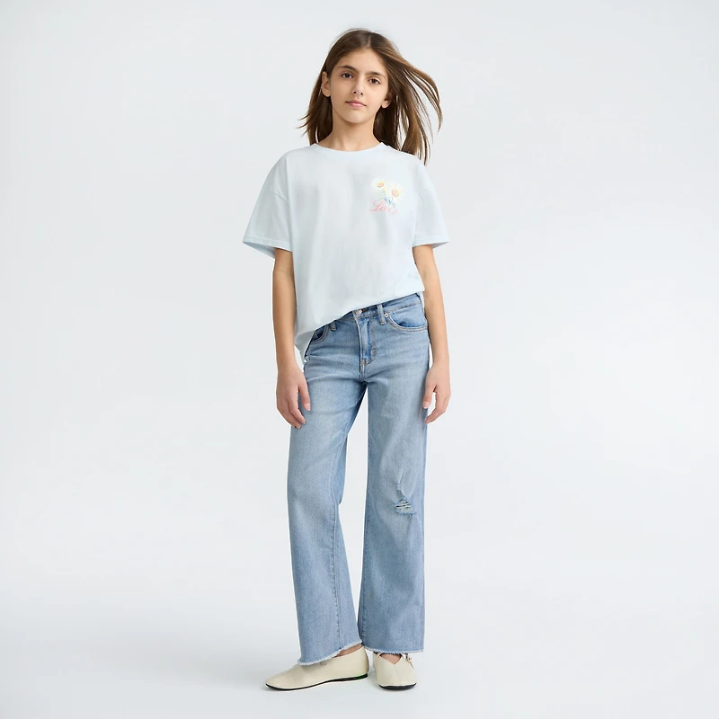 Wide Leg Jeans Big Girls 7-16