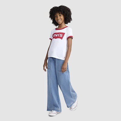Pull-On Baggy Fit Wide Leg Jean Little Girls 4-6x