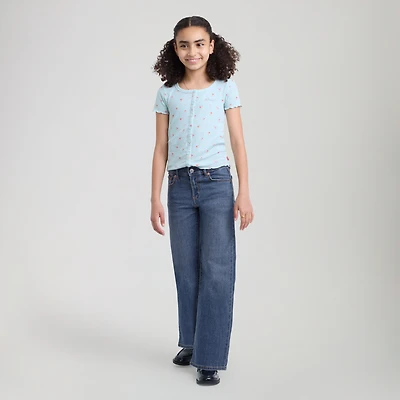 Wide Leg Jeans Big Girls 7-16