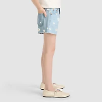 Dasiy Denim A Line Shorts Big Girls 7-16