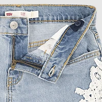 Printed A Line Denim Short Big Girls 7-16