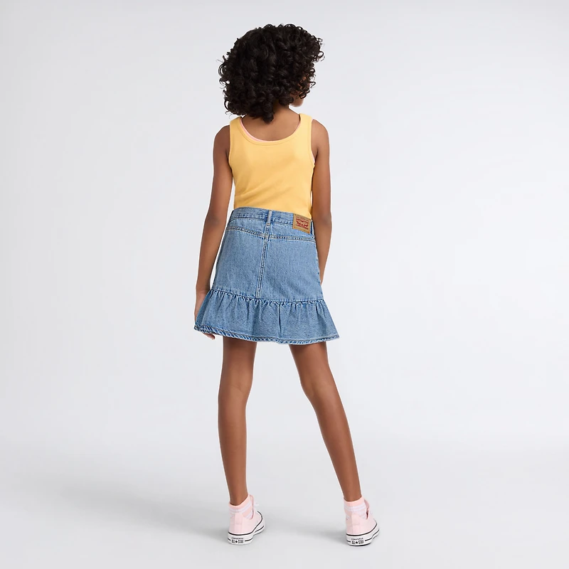 Denim Flounce Skort Big Girls 7-16