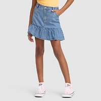 Denim Flounce Skort Big Girls 7-16