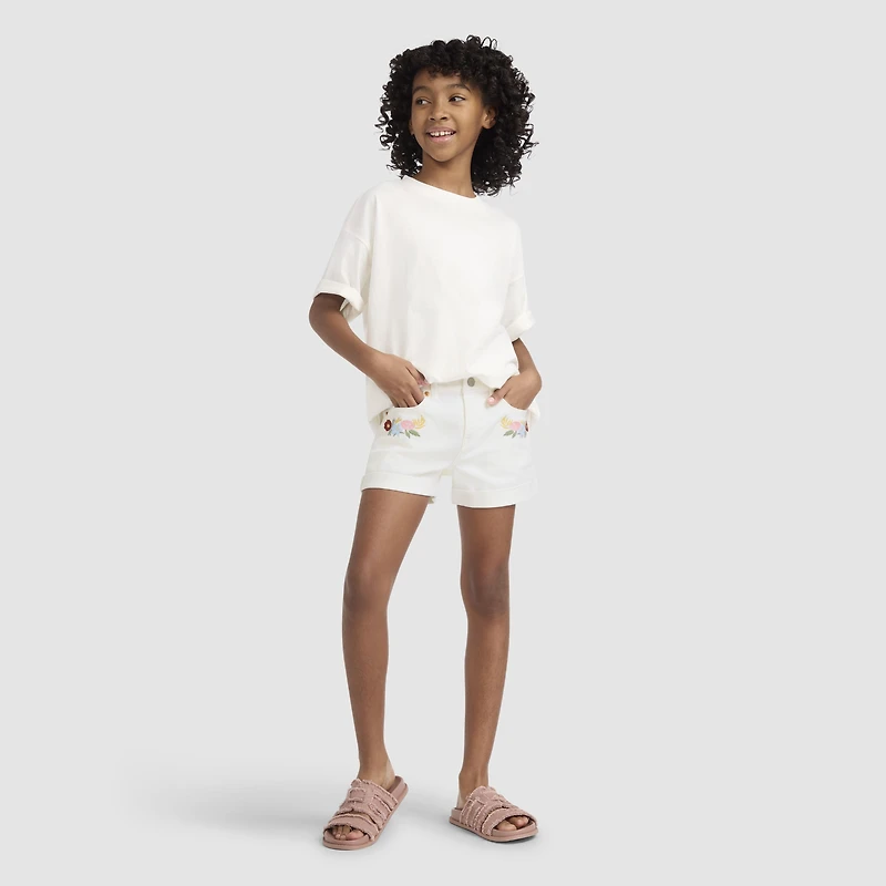 Embroidered Girlfriend Short Big Girls 7-16