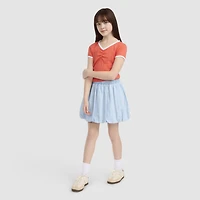 Denim Bubble Skort Big Girls 7-16