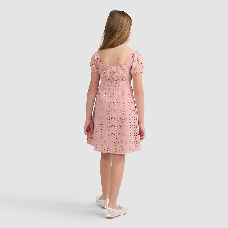 Eyelet Dress Little Girls 4-6X