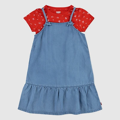Layerable Dress With Tee Little Girls 4-6X