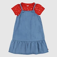 Layerable Dress With Tee Little Girls 4-6X