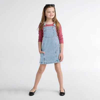 Denim Side Pocket Skirtall Little Girls 4-6