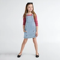 Denim Side Pocket Skirtall Little Girls 4-6