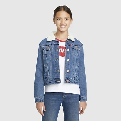 Sherpa Trucker Jacket Big Girls S-XL