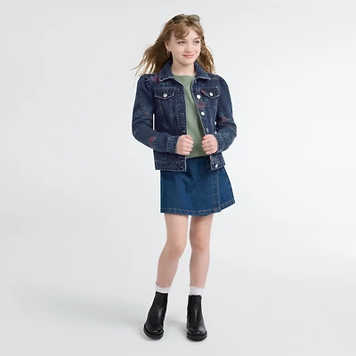 Bow Trucker Jacket Big Girls 7-16