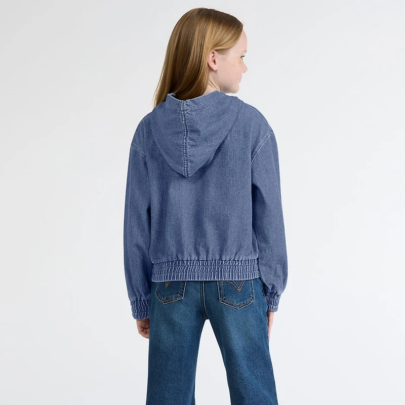 Denim Hoodie Big Girls 7-16