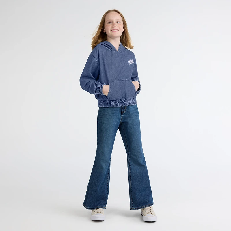 Denim Hoodie Big Girls 7-16
