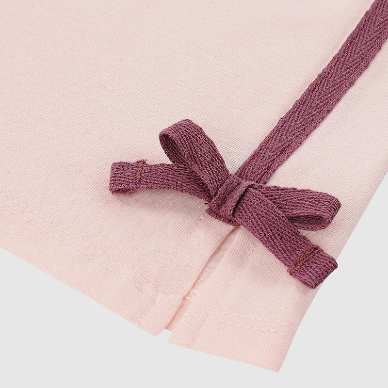Short Sleeve Boot Icon Knit Top Big Girls 7-16
