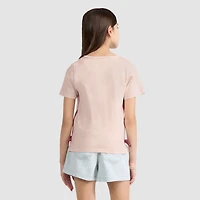 Short Sleeve Boot Icon Knit Top Big Girls 7-16