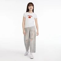 Short Sleeve Rib Meet and Greet Jam Knit Top Big Girls 7-16