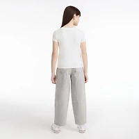Short Sleeve Rib Meet and Greet Jam Knit Top Big Girls 7-16