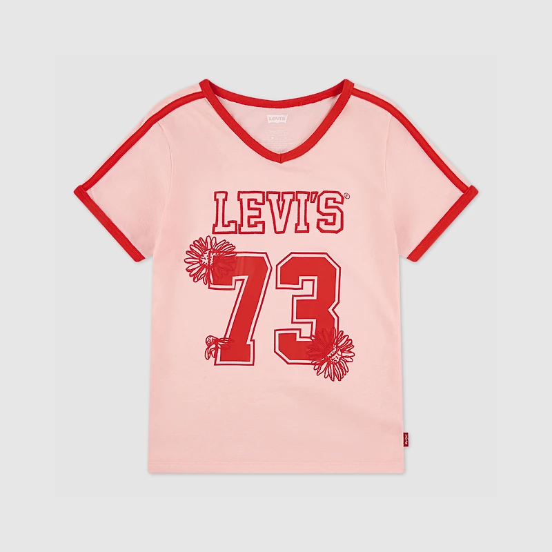 Vneck Sporty Top Big Girls S-XL