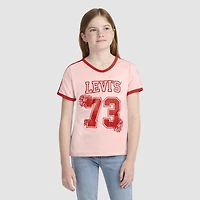 Vneck Sporty Top Big Girls S-XL