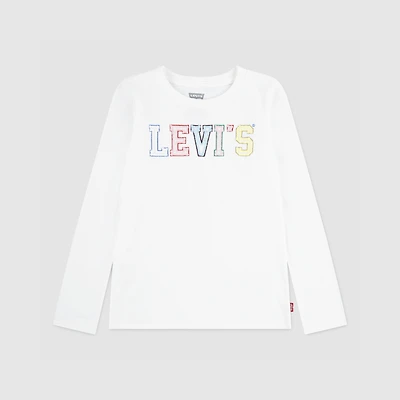 Ls Crochet Tee Little Girls 4-6