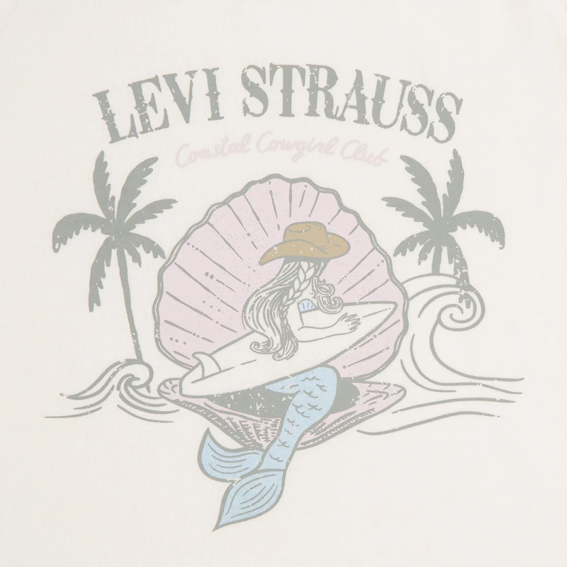 Short Sleeve Mermaid Graphic Tee Big Girls 7-16