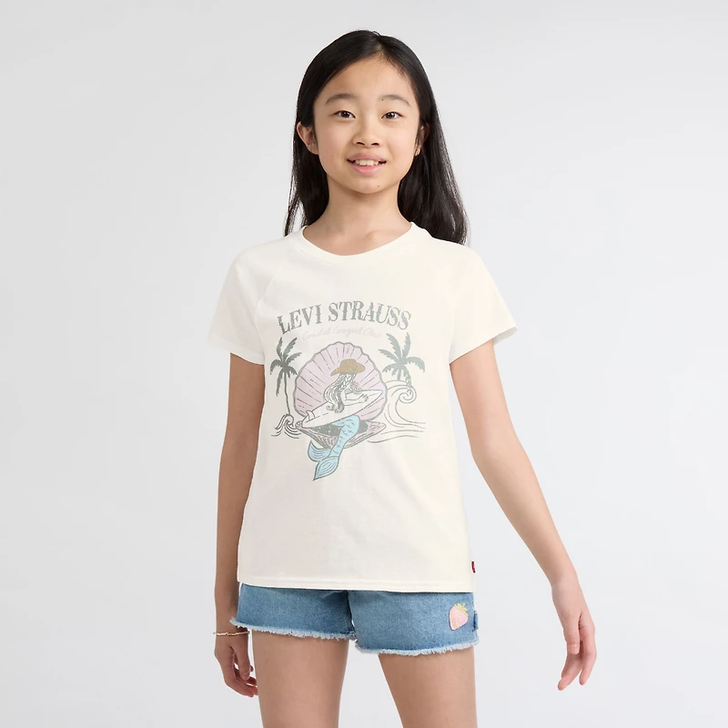 Short Sleeve Mermaid Graphic Tee Big Girls 7-16