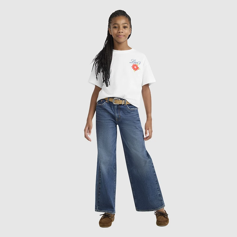 Short Sleeve Levis Floral Oversized Graphic Tee Big Girls 7-16