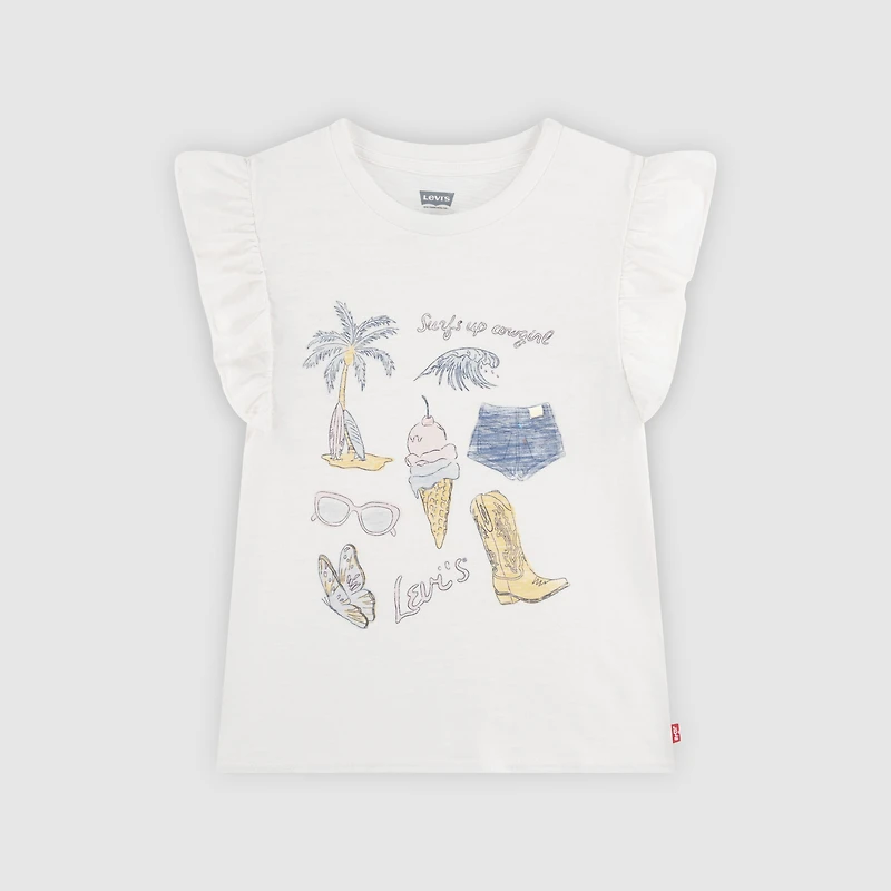 Short Sleeve Coastal Girl Toddler 2T-4T Graphic Tee