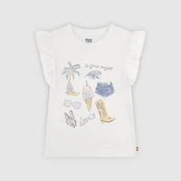 Short Sleeve Coastal Girl Toddler 2T-4T Graphic Tee