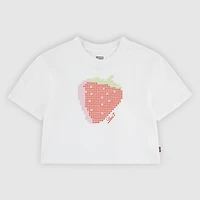 Short Sleeve Strawberry Graphic Tee Big Girls 7-16